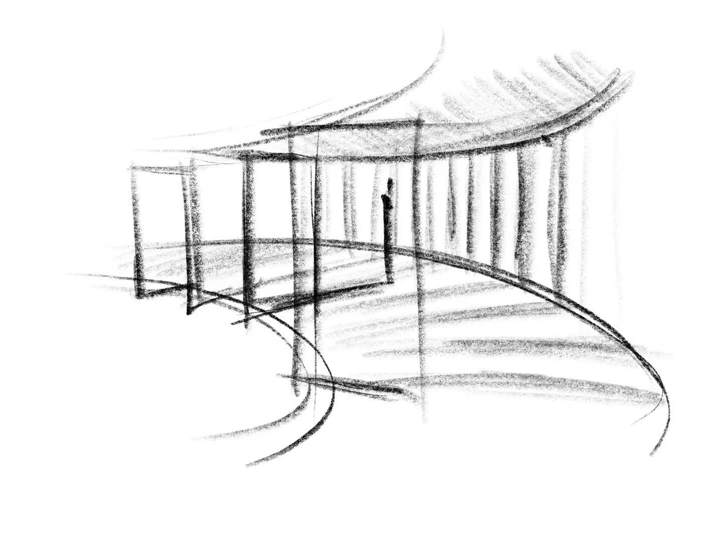 Concept Sketch 4 - Interior View